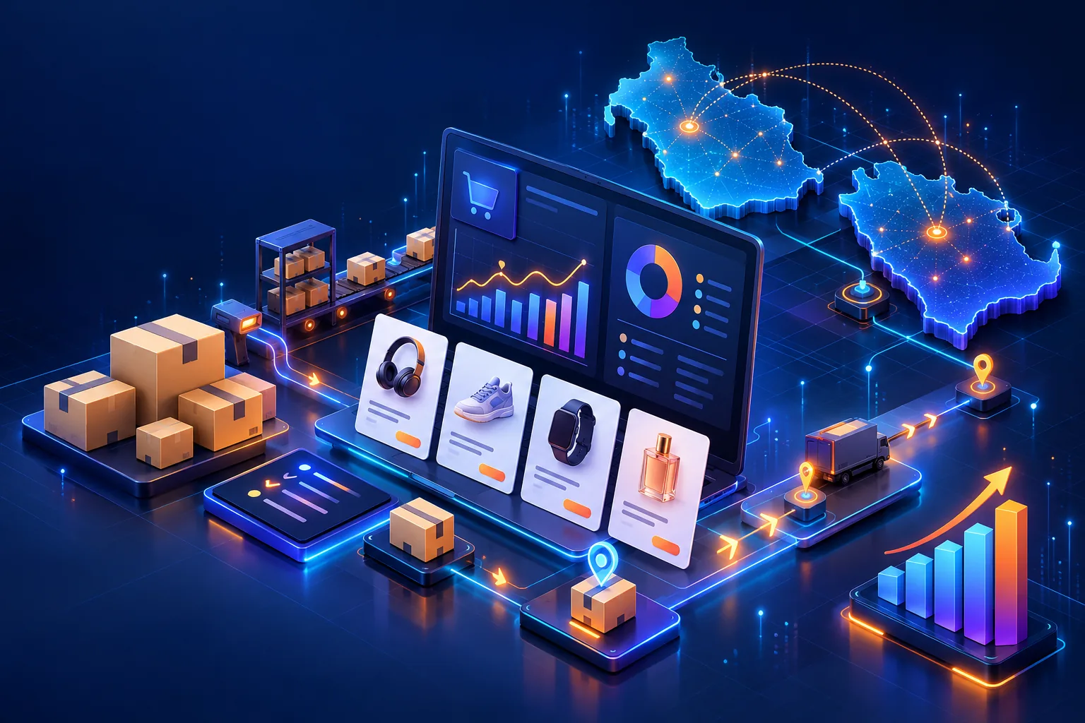 Noon marketplace operations dashboard connecting UAE and Saudi Arabia